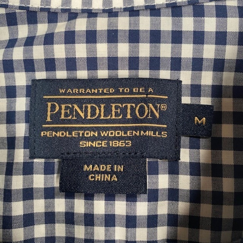 Pendleton Long Sleeve‎ Gingham Button Down Shirt … - image 2